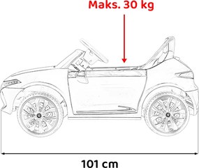 Ramiz Elektrické auto Mercedes Benz AMG EQA pre deti čierne