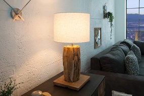 Dizajnová stolová lampa Roots 70cm béžová