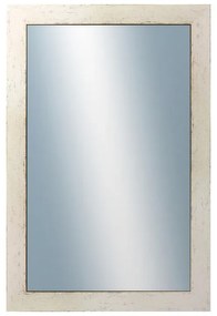 DANTIK - Zrkadlo v rámu, rozmer s rámom 40x60 cm z lišty RETRO biela (2531)