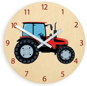 Dětské nástěnné hodiny Ami Traktor 30 cm vícebarevné