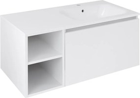 Sapho Sapho, LOREA skrinka 100x46x51,5cm (30P+70cm), pravá, biela matná, LE070-3131-R-11