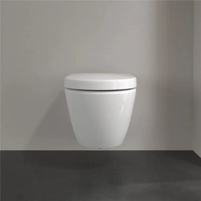 VILLEROY &amp; BOCH Subway 2.0 Compact závesné WC s hlbokým splachovaním bez vnútorného okraja, 355 x 480 mm, biela alpská, s povrchom CeramicPlus, 5606R0R1