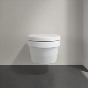 VILLEROY &amp; BOCH Architectura Combi-Pack, závesné WC s DirectFlush + WC sedátko s poklopom, s QuickRelease a Softclosing, biela alpská, s povrchom CeramicPlus, 5684HRR1