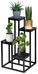 Stojan na kvety MOGREN čierny mramor