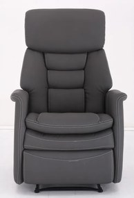 Relaxačné kreslo Komfy - sivá