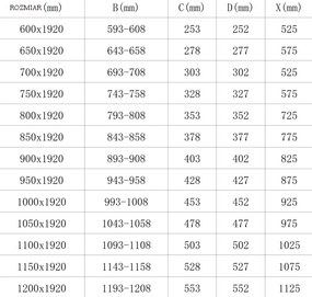 Mexen Lima, skladacie sprchové dvere do otvoru 90 x 190 cm, 6mm číre sklo, chrómový profil, 856-090-000-01-00