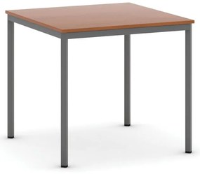 Jedálenský stôl, 180x80 cm, tmavo sivá podnož, čerešňa
