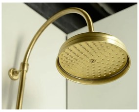 Mosadzná sprchová súprava v bronzovej farbe s hlavovou sprchou a ručnou sprchou 142 cm Antea – Sapho