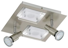 Briloner Briloner 2879-042 - LED Stropné svietidlo COMBINATA 2xGU10/3W + 2xLED/5W/230V BL0381