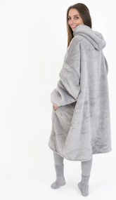 Baránková mikina mikroplyš – Laura svetlo sivá veľkosť L