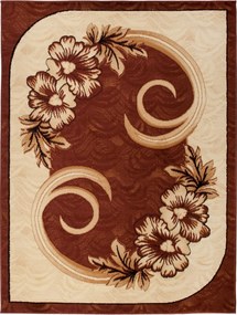 TA Koberec A166A HNEDÝ ATLAS PP Rozmer: 160x220 cm