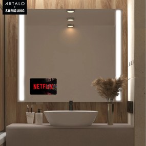 SMART Zrkadlo do kúpeľne s LED osvetlením M4 premium + Samsung SmartPanel