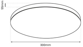 LED Stropné svietidlo SLIMI LED/18W/230V IP40 čierna