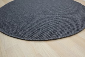 Vopi koberce Kusový koberec Nature antracit kruh - 120x120 (priemer) kruh cm