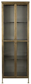 Kovová vitrína v zlatej farbe 64x184 cm Gertlush – Dutchbone