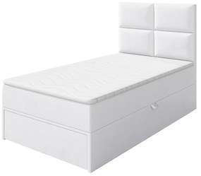 Kontinentálna posteľ Hudson Lux 1, Strana: ľavá, Rozmer postele: 90x200 cm, Farby: ekokoža Soft 017
