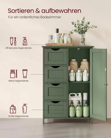 Kúpeľňová skrinka LHC041C01 zelená