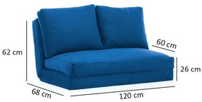 Rozkladacia pohovka Taida Blue