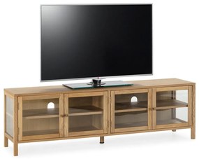 TV stolík v dekore duba v prírodnej farbe 160x50x40 cm Ceci – MOME