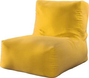 Sedací vak v tvare kresla - jednofarebný farba produktu žltá látka zamatová