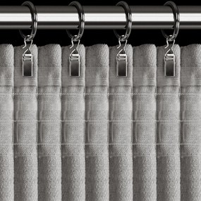 ZÁVES NA PÁSKE BLAKE 140X270 CM STRIEBORNÁ