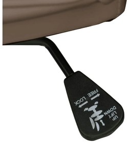 Hnedá kancelárska stolička z imitácie kože Flori – Støraa