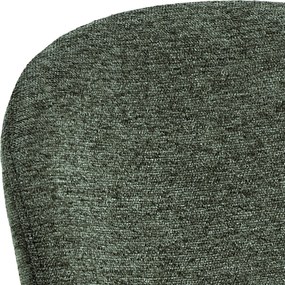 FIORA Zelené (tkanina Apia 352)/čierny rám - MODERNÁ ČALÚNENÁ STOLIČKA DO OBÝVAČKY/ JEDÁLNE LOFT