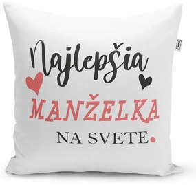 Sablio Vankúš Najlepšia manželka na svete: 40x40 cm