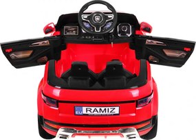 Ramiz Elektrické auto Rapid Racer pre deti, červené SUV + diaľkové ovládanie