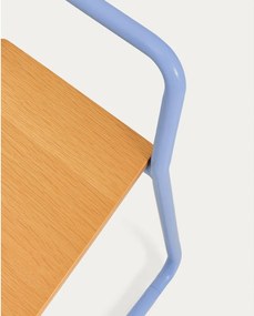 Modrá kovová detská stolička Tinn – Kave Home