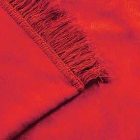 BAVLNENÁ DEKA COTTON CLOUD 150X200 CM ČERVENÁ