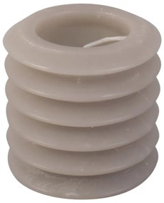 Sivá sviečka PT LIVING Layered, výška 7,5 cm