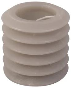 Sivá sviečka PT LIVING Layered, výška 7,5 cm