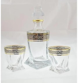 BOHEMIA QUADRO GOLD-PLATINUM WHISKY SADA 1+6 KS