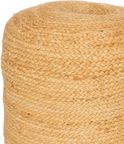 AKCIA Béžový jutový taburet POEF II. akosť