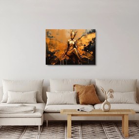 Sklenený obraz - Abstrakcia víly (70x50 cm)