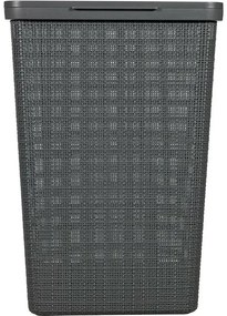 Curver Kôš na špinavú bielizeň Jute 58 l, tm. šedá