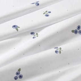 Goldea bavlnená napínacia plachta do detské postieľky - čučoriedky 70 x 140 cm