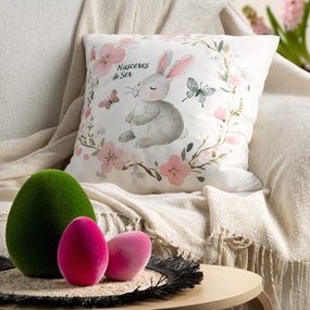 VEĽKONOČNÁ DEKORAČNÁ OBLIEČKA NA VANKÚŠ CONY1 45X45 CM VZOROVANÁ