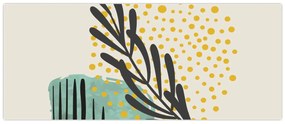 Obraz - Abstraktné listy N⁰3 (120x50 cm)