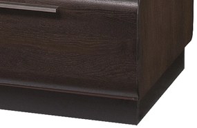 Konferenční stůl Porti 41 110 cm z masivu dub čokoládový