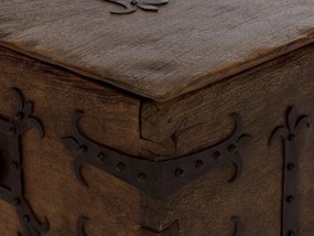 furniture-nabytek.cz - Masívny konferenčný stolík Aladin z mangového dreva, voskovaný, hnedý – 92×70×40 cm