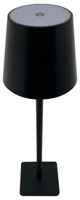 LED stmievateľná dotyková stolná lampa LED/5W/5V USB 1200 mAh čierna