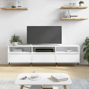 TV skrinka biela 150x30x44,5 cm kompozitné drevo 831260