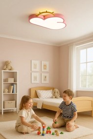 IKO LED stropná lampa s diaľkovým ovládačom – Ružový oblak