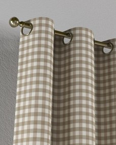 Záves s kolieskami farba produktu béžová látka vzorované