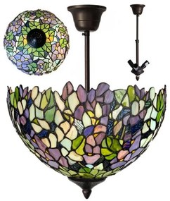 Stropné svietidlo Tiffany s nastaviteľnou nohou Ø36 AMAZONIT