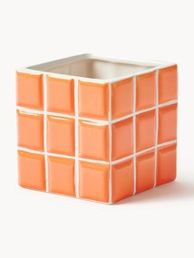 Malý dolomitový obal na kvetináč v dlaždicovom vzhľade Tile