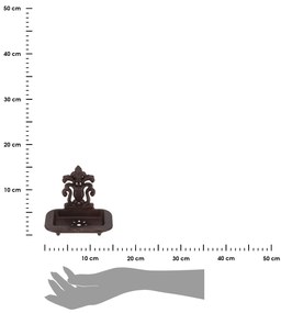 Miska na mydlo Victorian, tmavohnedá