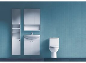 JIKA H4532410383041 - Zrkadlová skrinka LYRA 80x60 cm biela s policou